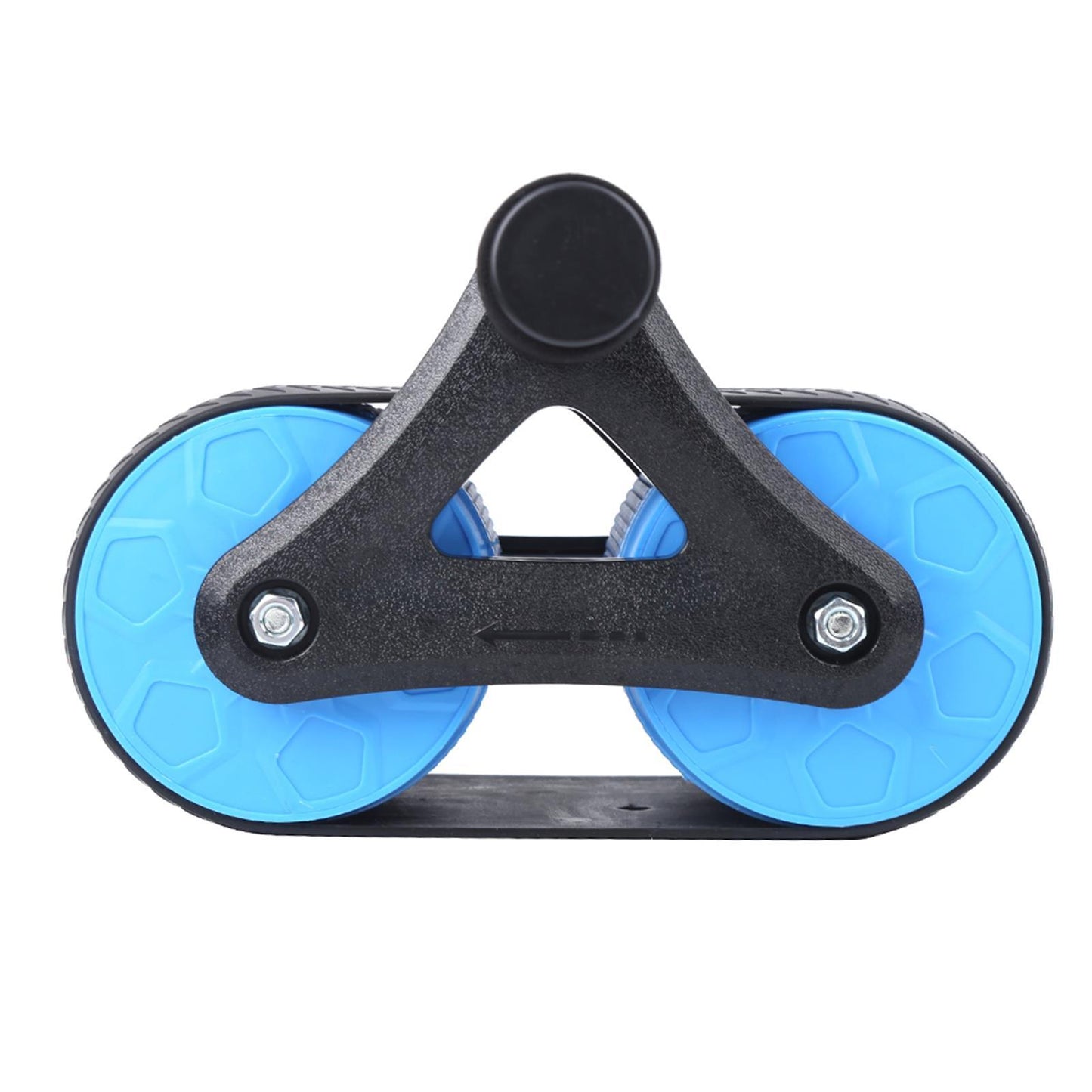 Springback Wheels Roller Domestic Abdominal Exerciser Push‑up Training Mute Fitness Equipment Blue