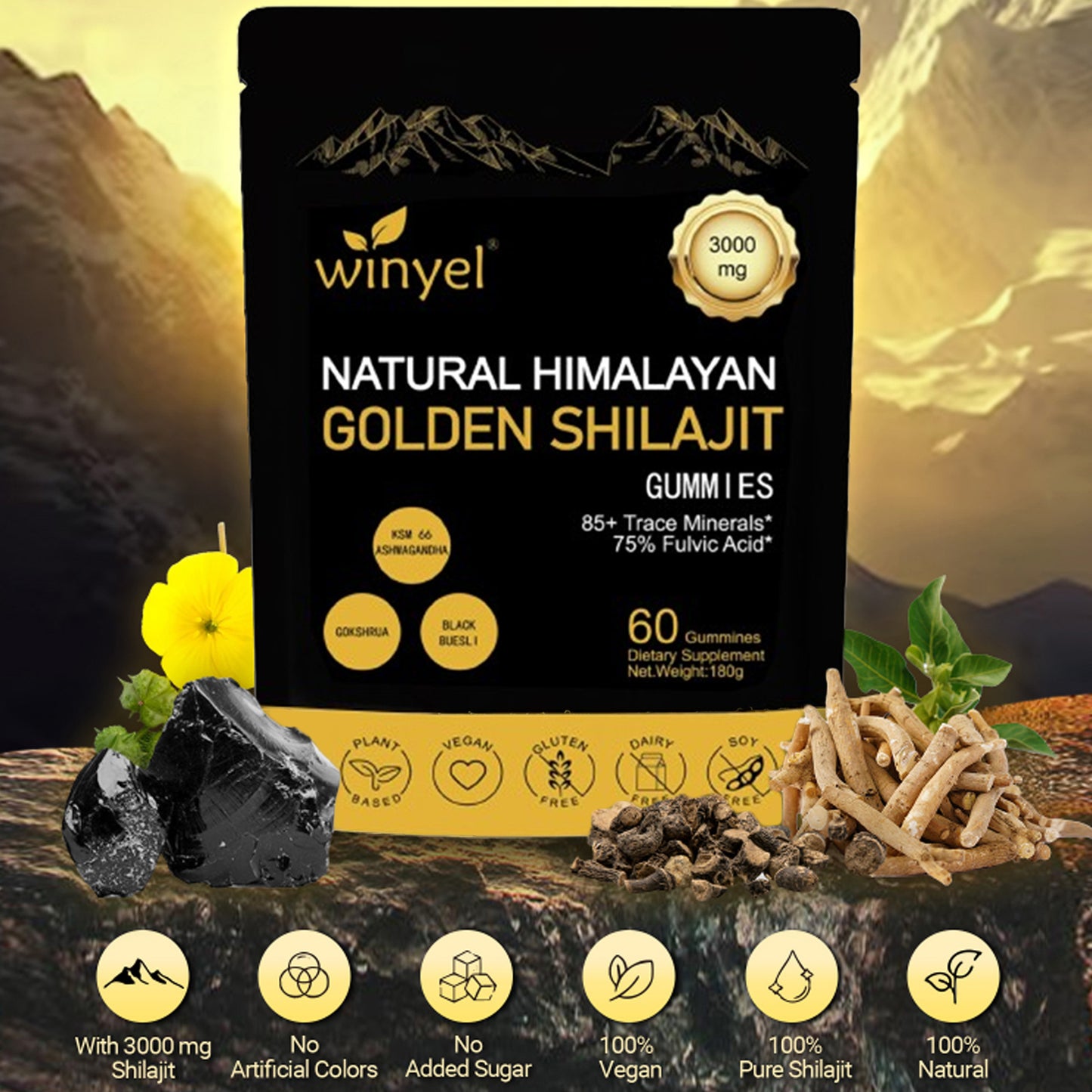 Shilajit Gummies Himalayan Shilajit Supplements