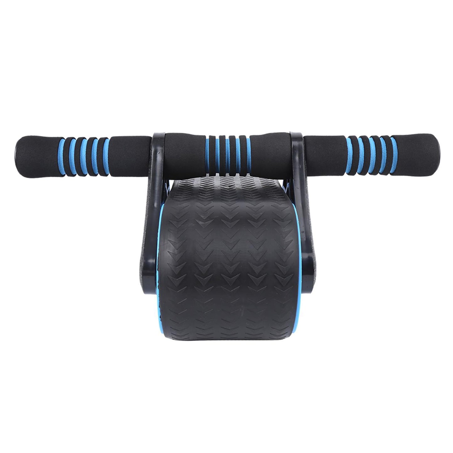 Springback Wheels Roller Domestic Abdominal Exerciser Push‑up Training Mute Fitness Equipment Blue
