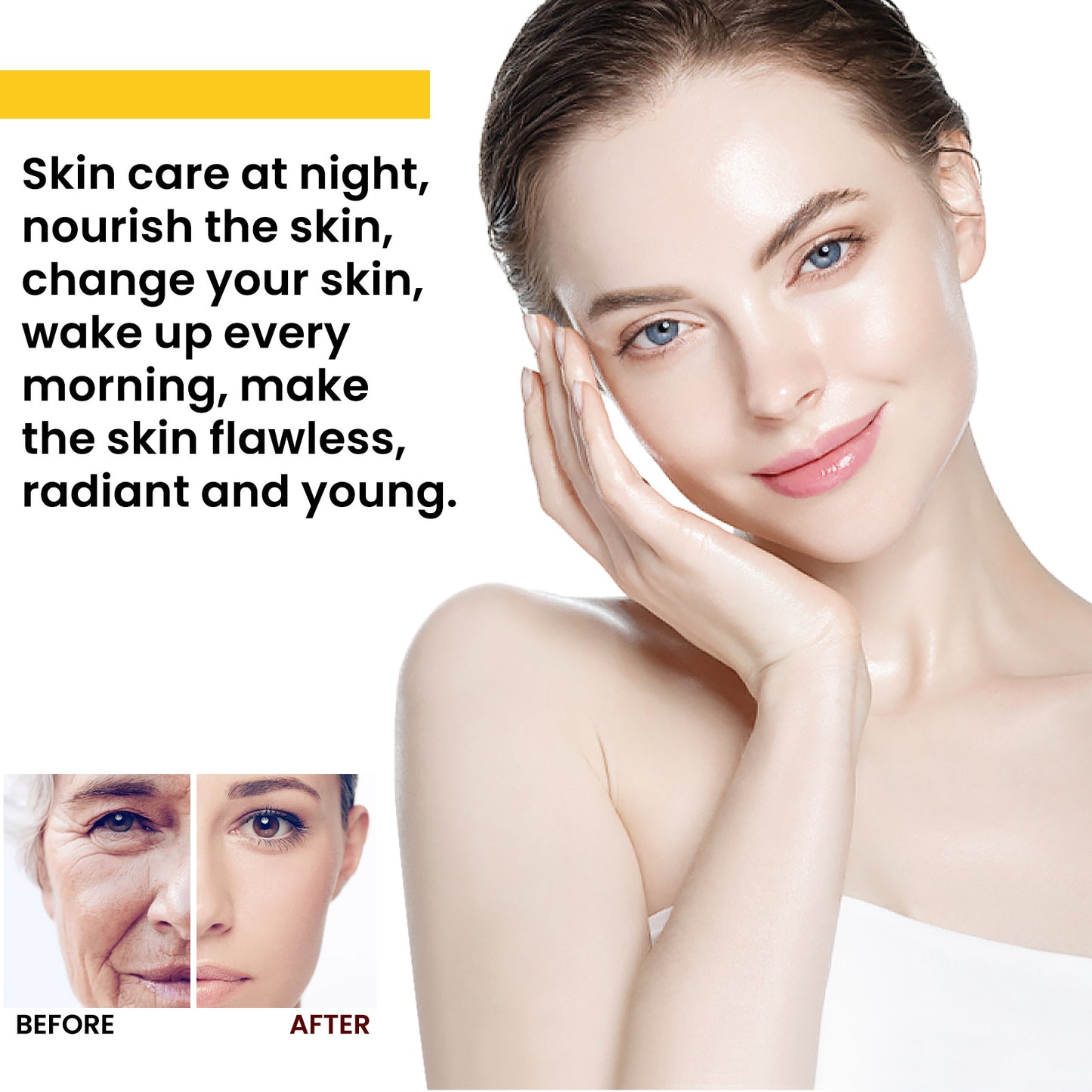 Anti Wrinkle Firms Facial Skin, Lightens Wrinkles, Decreases Wrinkles, Anti Aging Skin Care