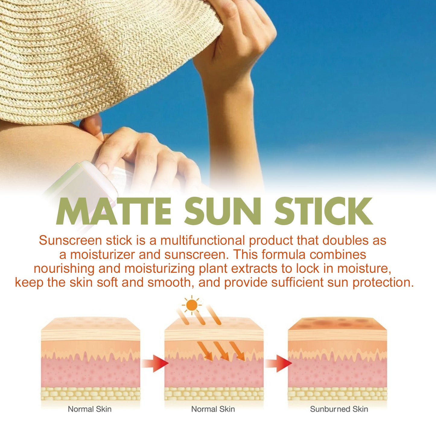 Jaysui Matte Protective Stick Protects UV Rays