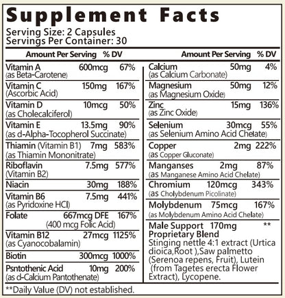 Complete Mens Multivitamins & Multiminerals