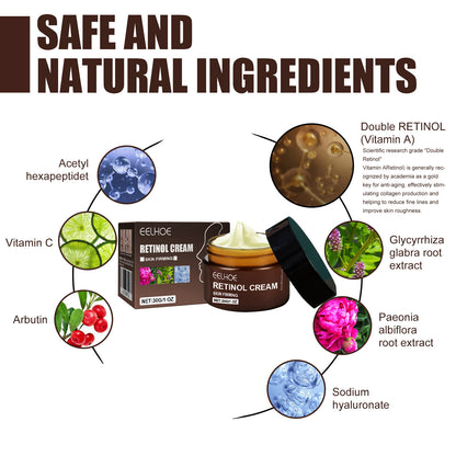 Retinol Cream, Anti-Aging Firming Brightening Moisturizing Facial Skin Care Cream